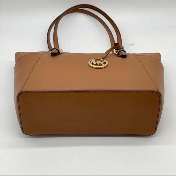 Michael Kors Large Charlotte Tote Bag Luggage - Picture 4 of 8